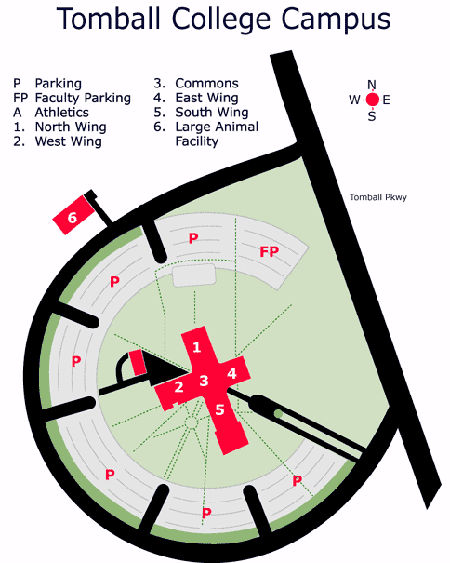 Tomball College Campus Map